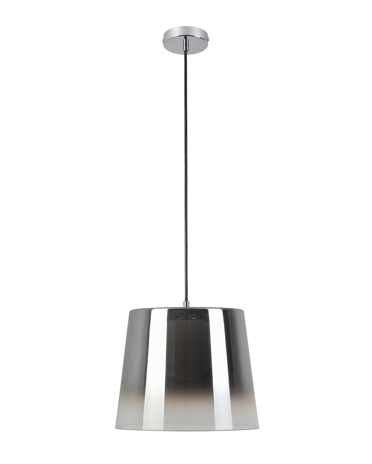 LED-HÄNGELEUCHTE 27/22-120 cm  - Chromfarben/Schwarz, LIFESTYLE, Glas/Metall (27/22-120cm) - Dieter Knoll