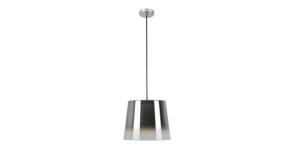 LED-HÄNGELEUCHTE 27/22-120 cm - Chromfarben/Schwarz, LIFESTYLE, Glas/Metall (27/22-120cm) - Dieter Knoll