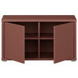 GARDEROBENBANK - Terracotta/Grau, MODERN, Kunststoff (74,5/41,5/34,9cm) - Carryhome