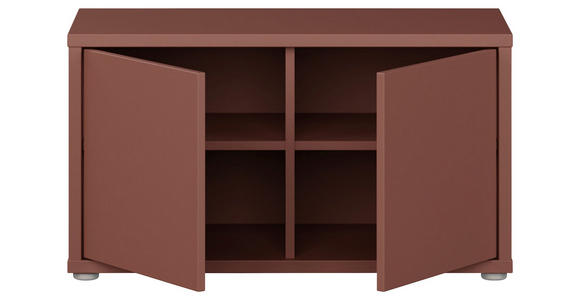 GARDEROBENBANK - Terracotta/Grau, MODERN, Kunststoff (74,5/41,5/34,9cm) - Carryhome