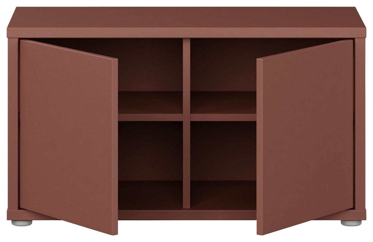 GARDEROBENBANK - Terracotta/Grau, MODERN, Kunststoff (74,5/41,5/34,9cm) - Carryhome