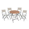 GARTENSET Eukalyptusholz Hartholz Stahl  - Eukalyptusholzfarben/Beige, Basics, Holz/Kunststoff (45/89/58cm) - Gardenson