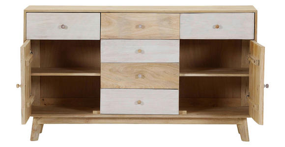 SIDEBOARD Kata  in 140/80/41 cm  - Naturfarben/Weiß, Design, Holz (140/80/41cm) - Landscape