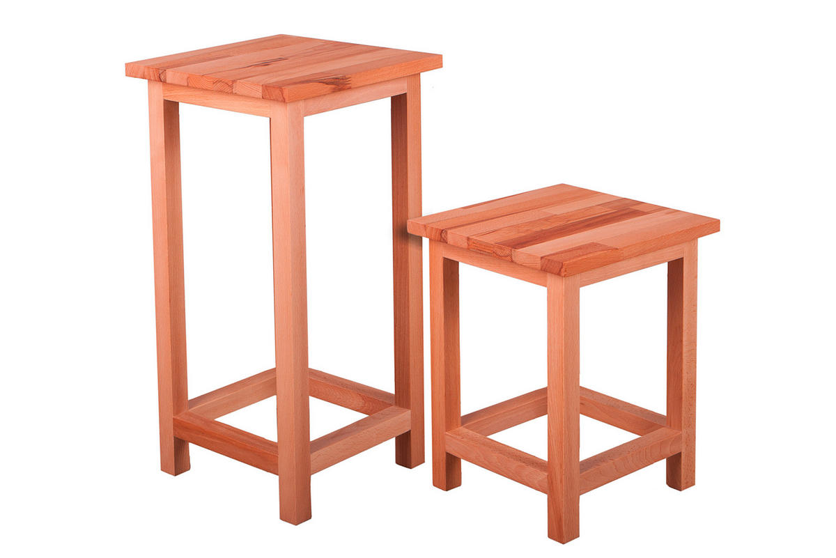 Universalhocker  - Kernbuche, Basics, Holz (30/60/30cm) - Gardenson