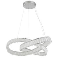ZÁVESNÉ LED SVIETIDLO, 120/78 cm  - priehľadné/číra, Trend, kov/plast (120/78cm)