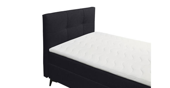 BOXBETT 120/200 cm  in Schwarz  - Schwarz, Basics, Holzwerkstoff/Textil (120/200cm) - Xora