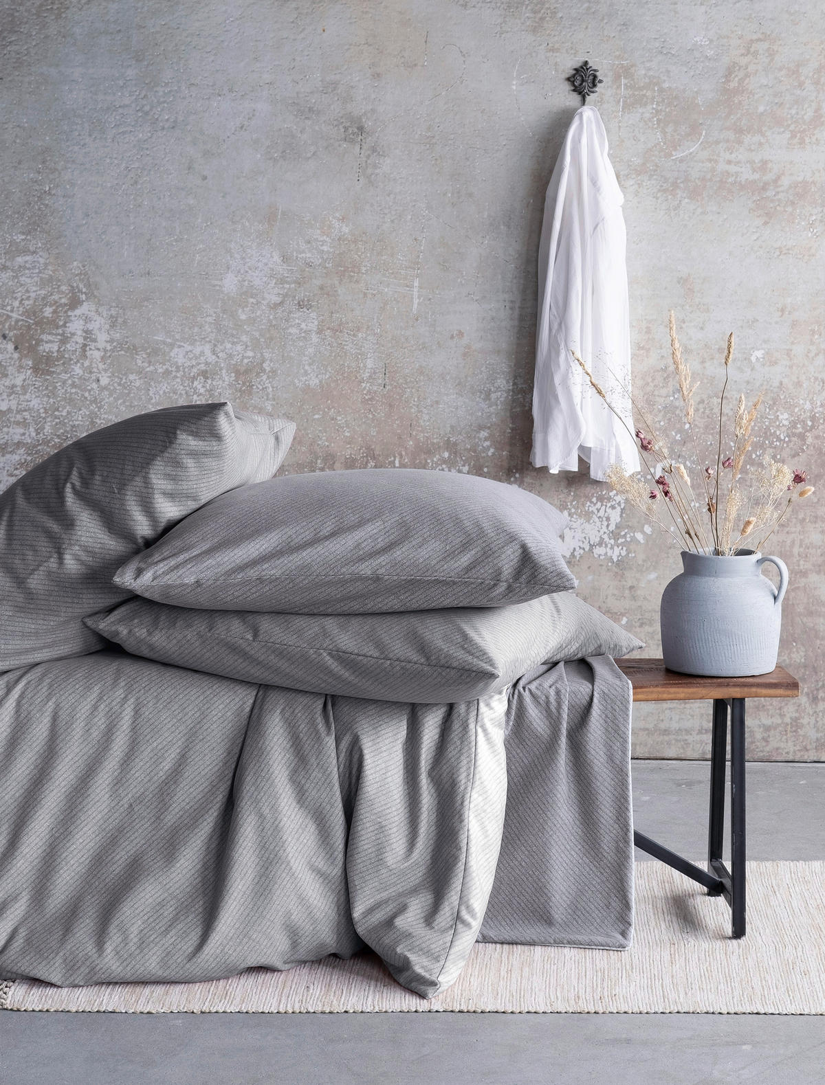 BETTWÄSCHE Biber 135/200 cm  - Grau, KONVENTIONELL, Textil (135/200cm) - Irisette