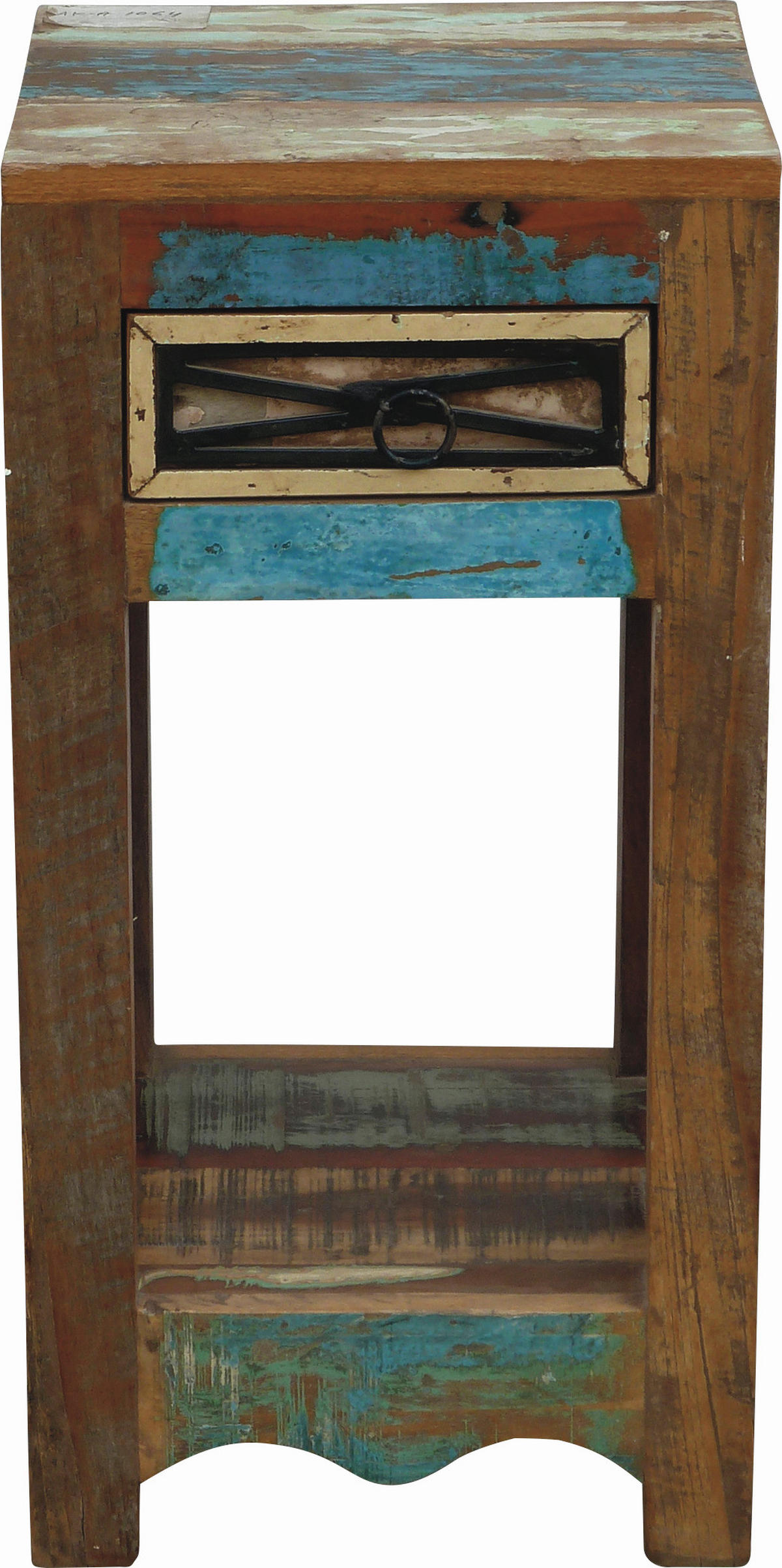 BEISTELLTISCH 30/30/60 cm Altholz Multicolor quadratisch  - Multicolor, LIFESTYLE, Holz (30/30/60cm) - Landscape