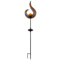 SOLARLEUCHTE - Gelb/Goldfarben, Design, Glas/Metall (16,5/6,5/90cm) - Globo