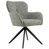 KAROSSZÉK zöld, fekete  - fekete/zöld, Design, textil/fém (62/88/65cm) - Novel
