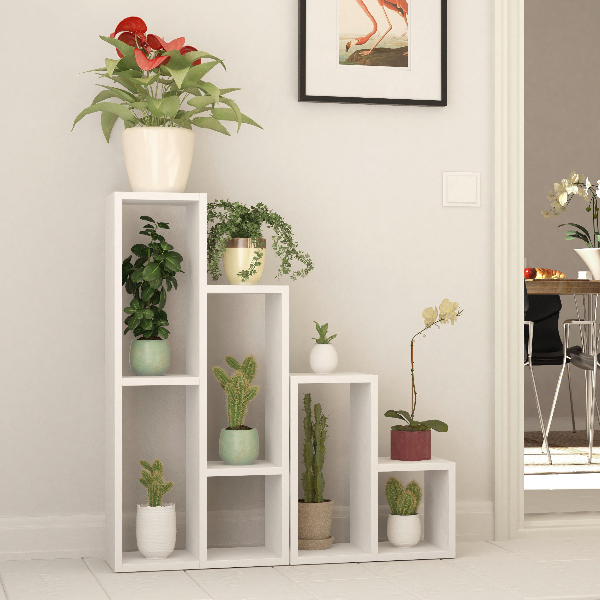 REGAL  42/89/20 cm Weiss  - Weiss, Design, Holzwerkstoff (42/89/20cm) - Livetastic