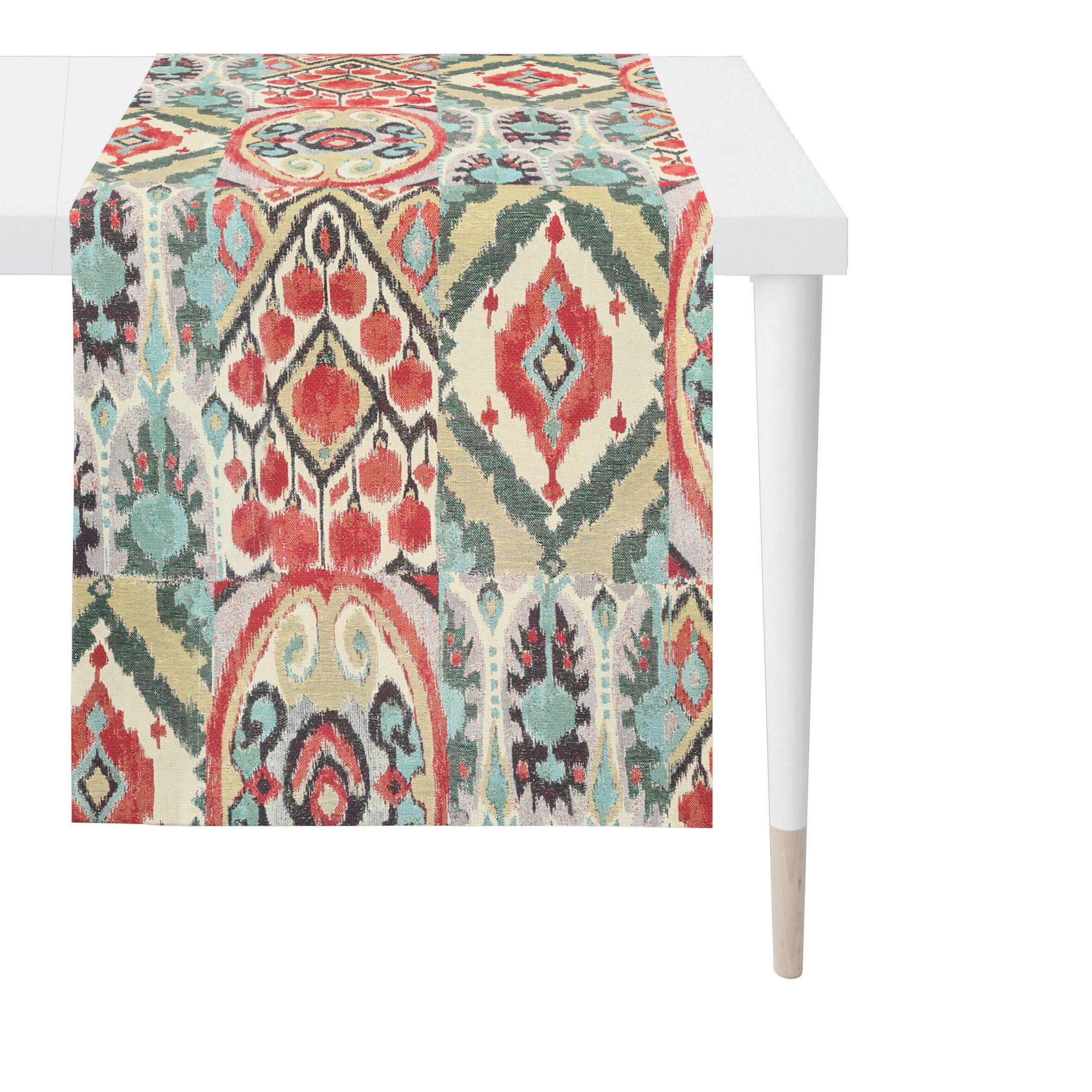 TISCHLÄUFER 48/140 cm  - Beige/Rot, Design, Textil (48/140cm) - Apelt