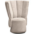 COCKTAILSESSEL - Beige/Schwarz, Design, Holz/Textil (92/113/70cm) - Emilio Belluti
