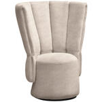 COCKTAILSESSEL - Beige/Schwarz, Design, Holz/Textil (92/113/70cm) - Emilio Belluti
