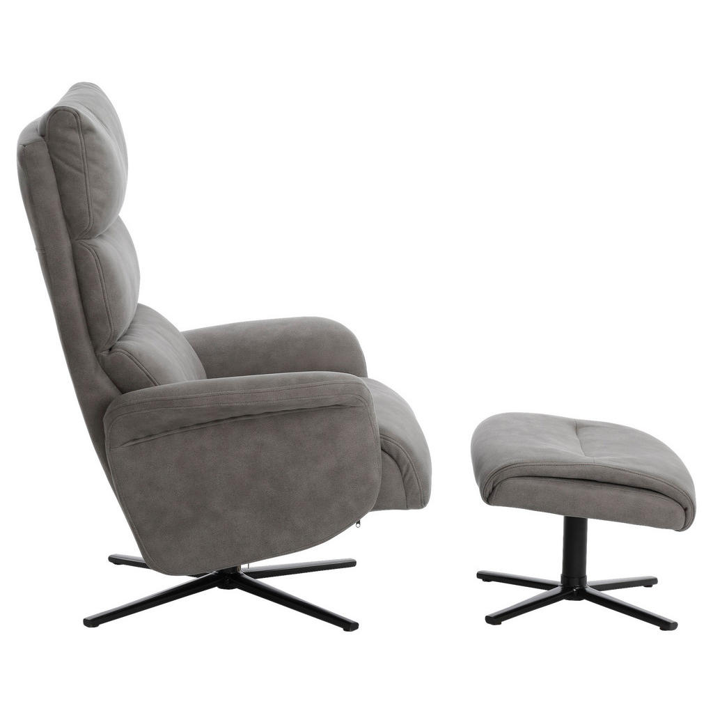 Thumbnail - Xora Relaxsesselset, Grau, Metall, Textil, 81x105.5x86.5 cm, Relaxfunktion, Wohnzimmer, Sessel, Relaxsessel