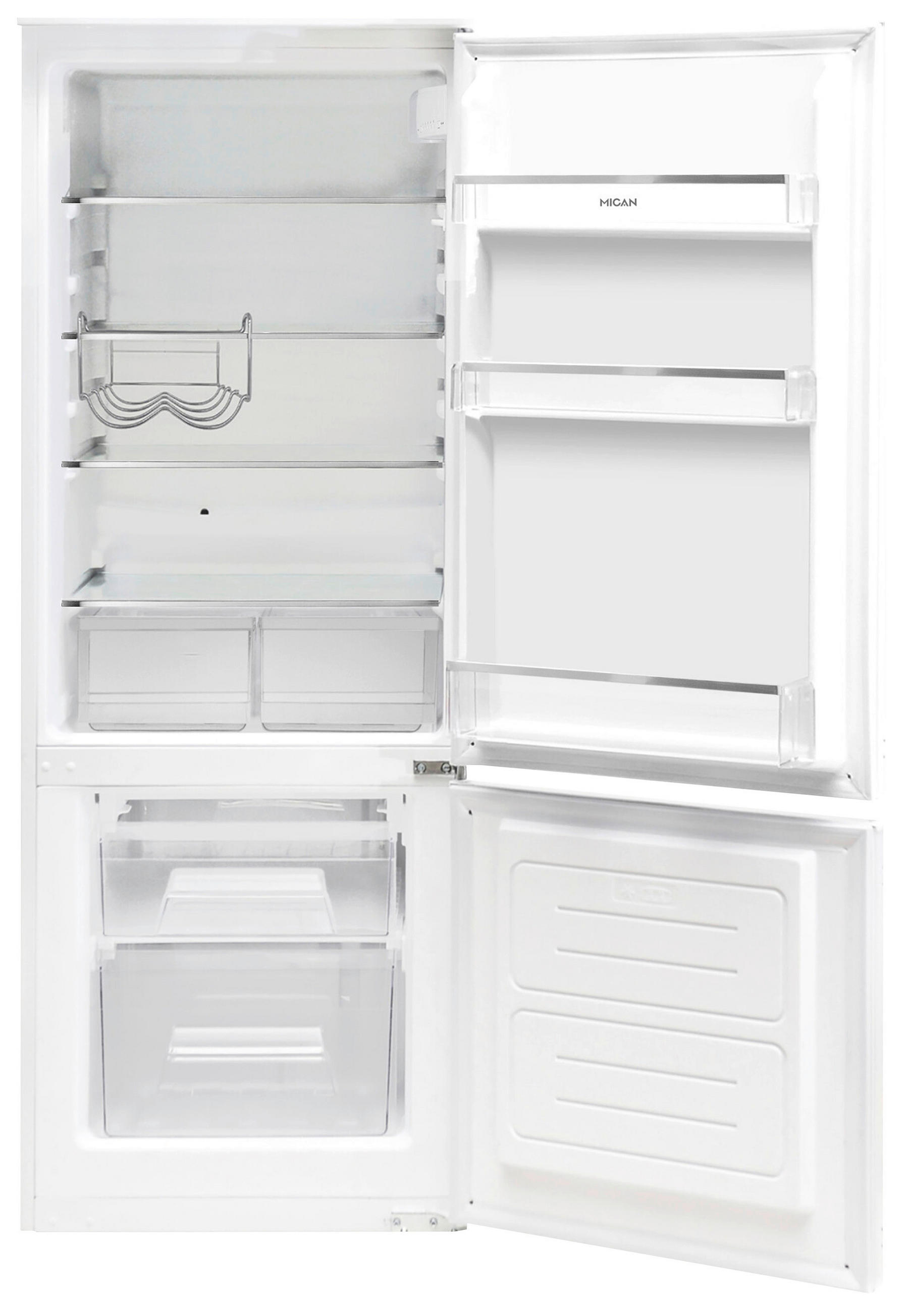 KÜHL-GEFRIER-KOMBINATION 30821  - Weiß, Basics, Metall (54/144/54cm) - Mican