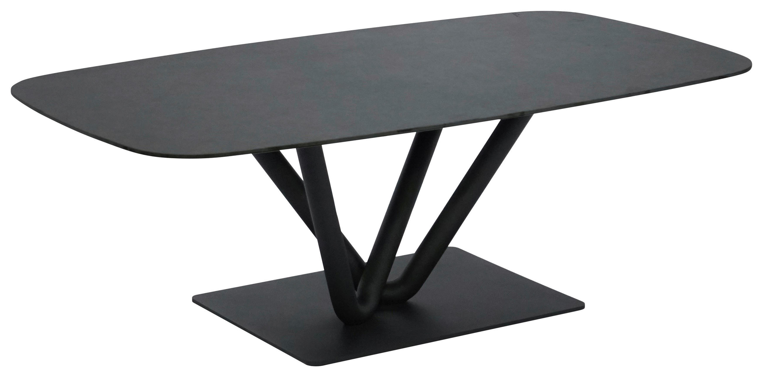 KONFERENČNÍ STOLEK, antracitová, černá, kov, keramika, 120/70/41 cm - černá/antracitová, Design, kov/keramika (120/70/41cm) - Novel
