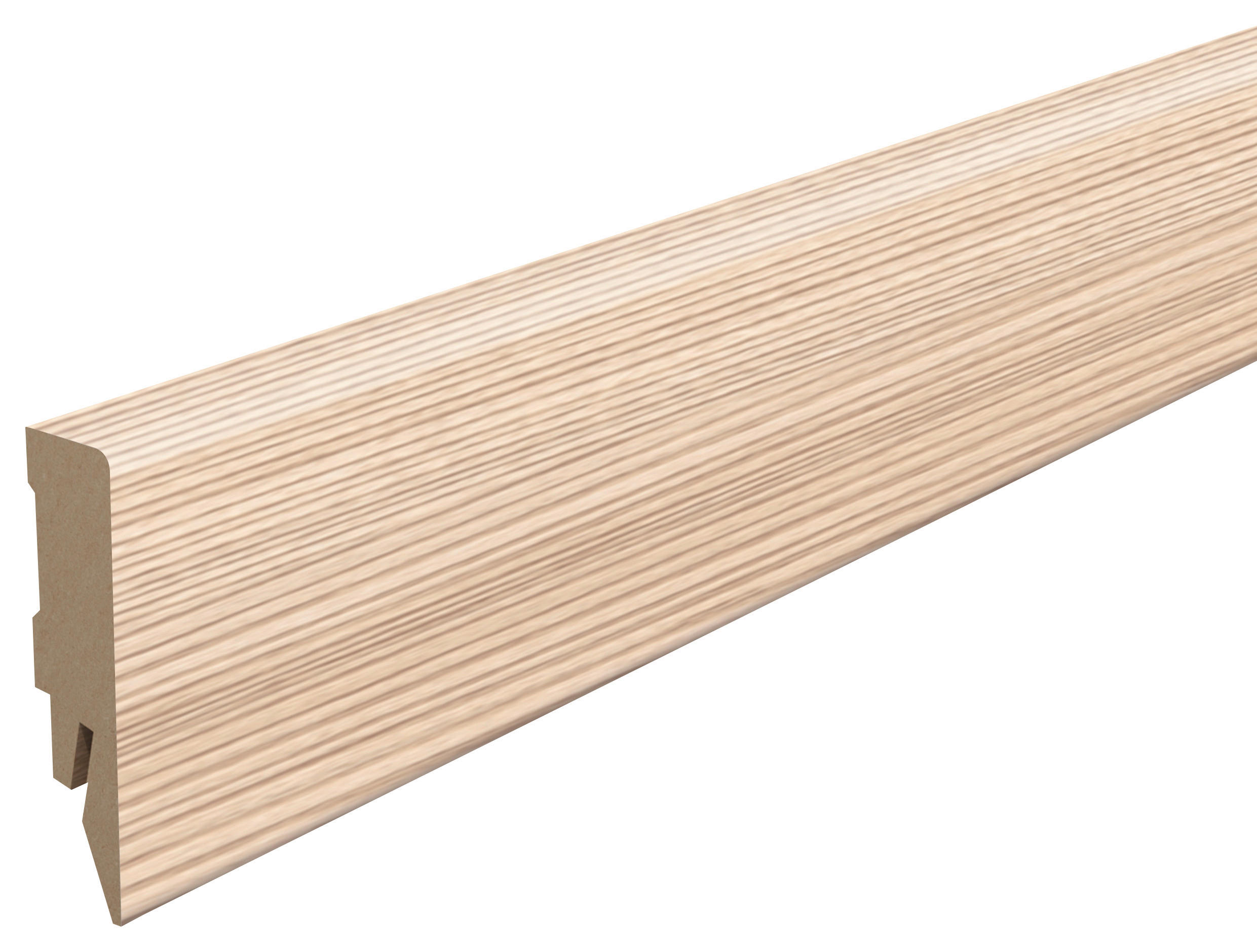 Egger Holzwerkstoffe Sockelleiste Kubische Leiste Hellbraun 1.4x5.8x240 cm