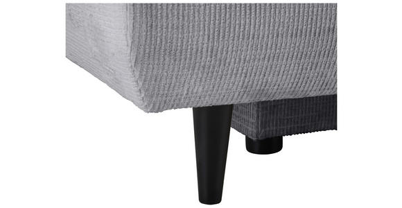 SCHLAFSOFA Chenille Dunkelgrau  - Dunkelgrau/Schwarz, KONVENTIONELL, Holz/Textil (212/97/105cm) - Carryhome