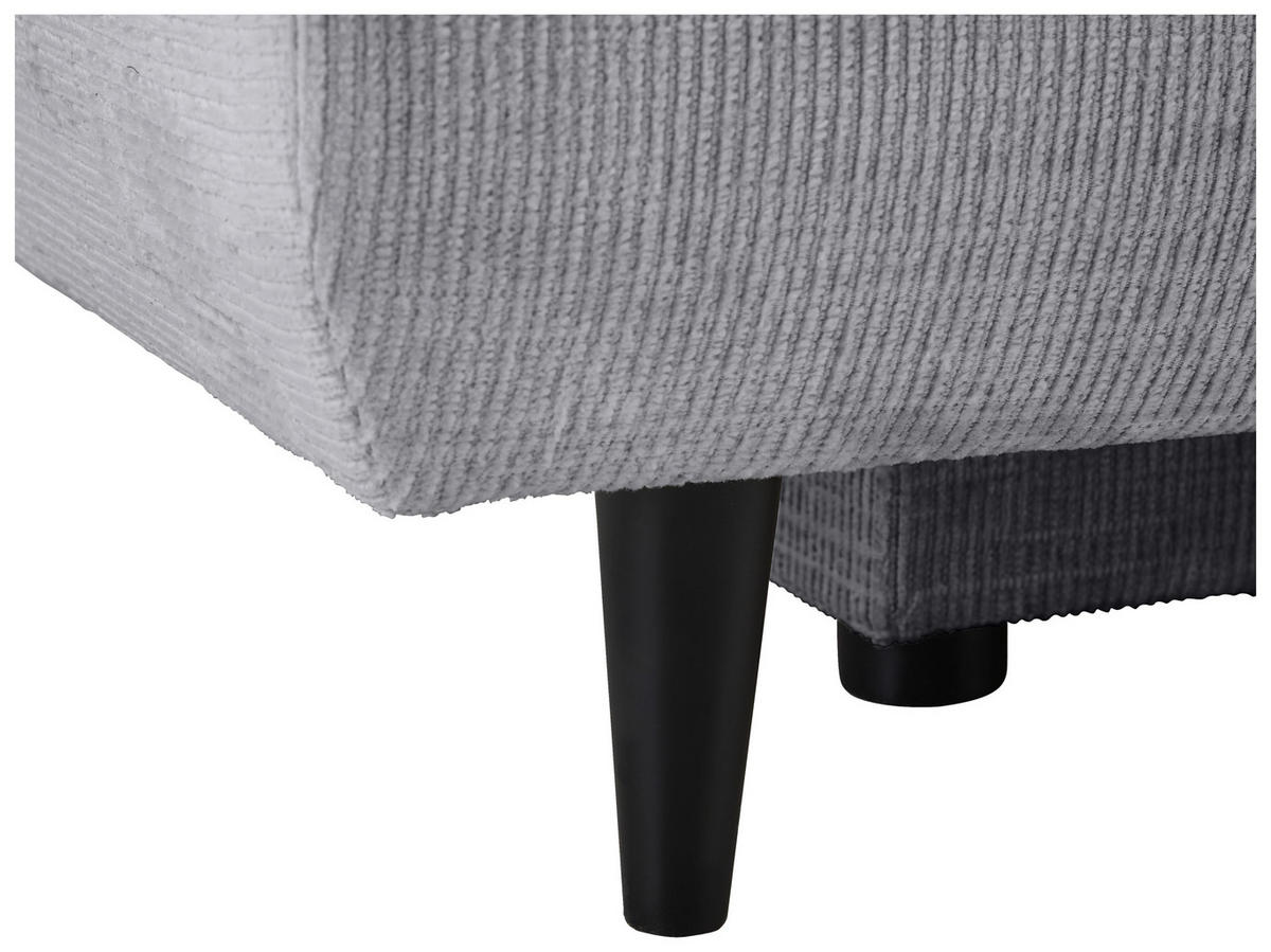 SCHLAFSOFA in Chenille Dunkelgrau  - Dunkelgrau/Schwarz, Konventionell, Holz/Textil (212/97/105cm) - MID.YOU