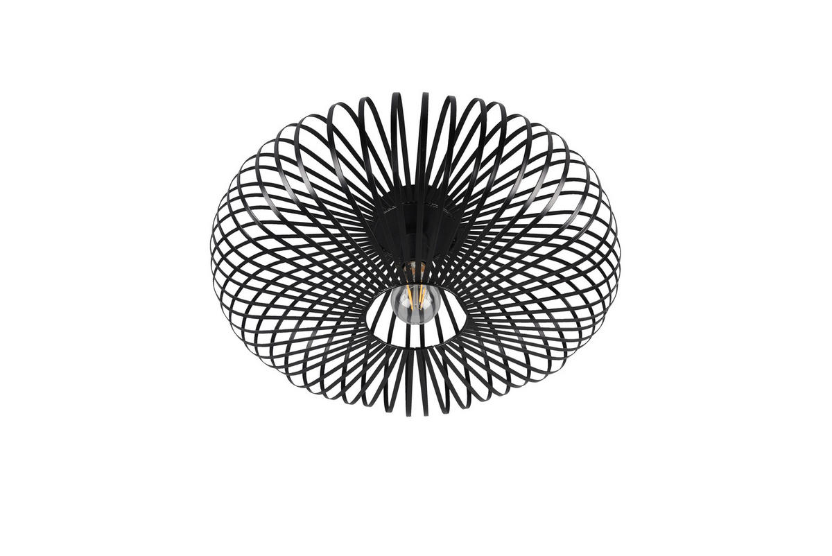 DECKENLEUCHTE Johann 50/18 cm   - Schwarz, Design, Metall (50/18cm) - Trio Leuchten