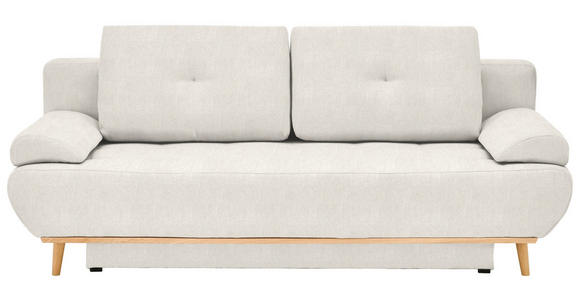 SCHLAFSOFA Flachgewebe Beige - Beige/Naturfarben, Design, Holz/Textil (200/71/95cm) - Novel