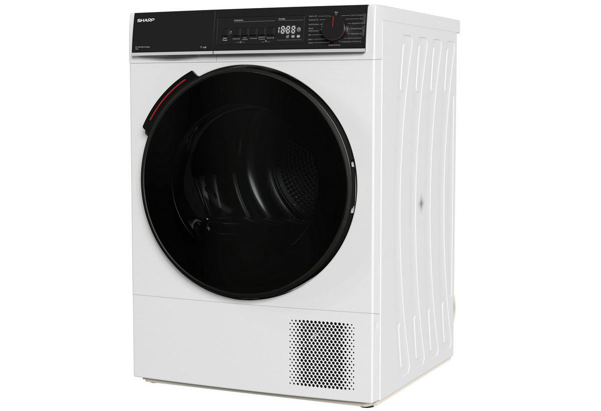 TROCKNER KD-WNHB7S9GWD-DE  - Weiß, Basics, Glas/Kunststoff (59.6/84.5/60.9cm) - Sharp