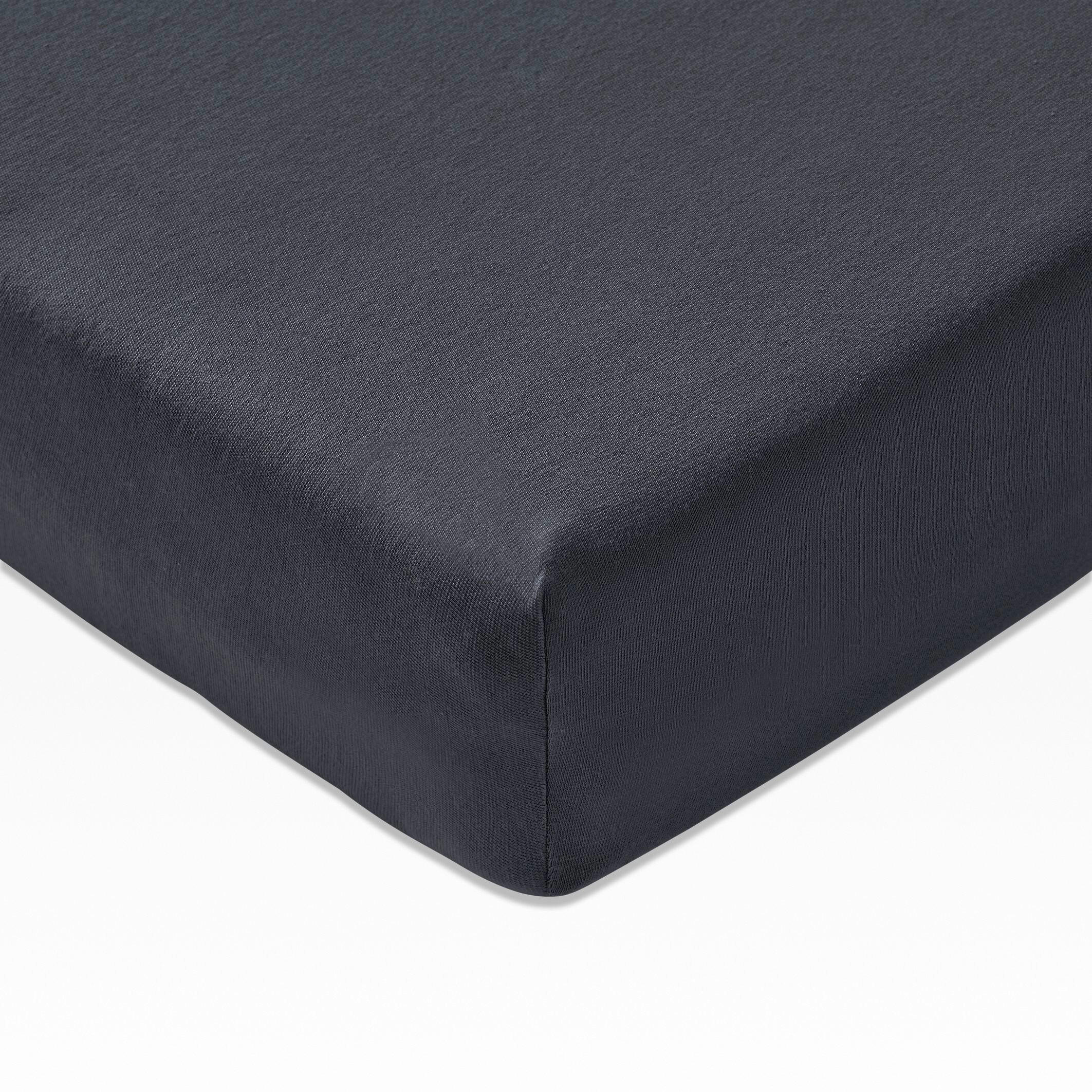 SPANNBETTTUCH 40000 Joop! Jersey  - Dunkelgrau/Anthrazit, Basics, Textil (180/200cm) - Joop!