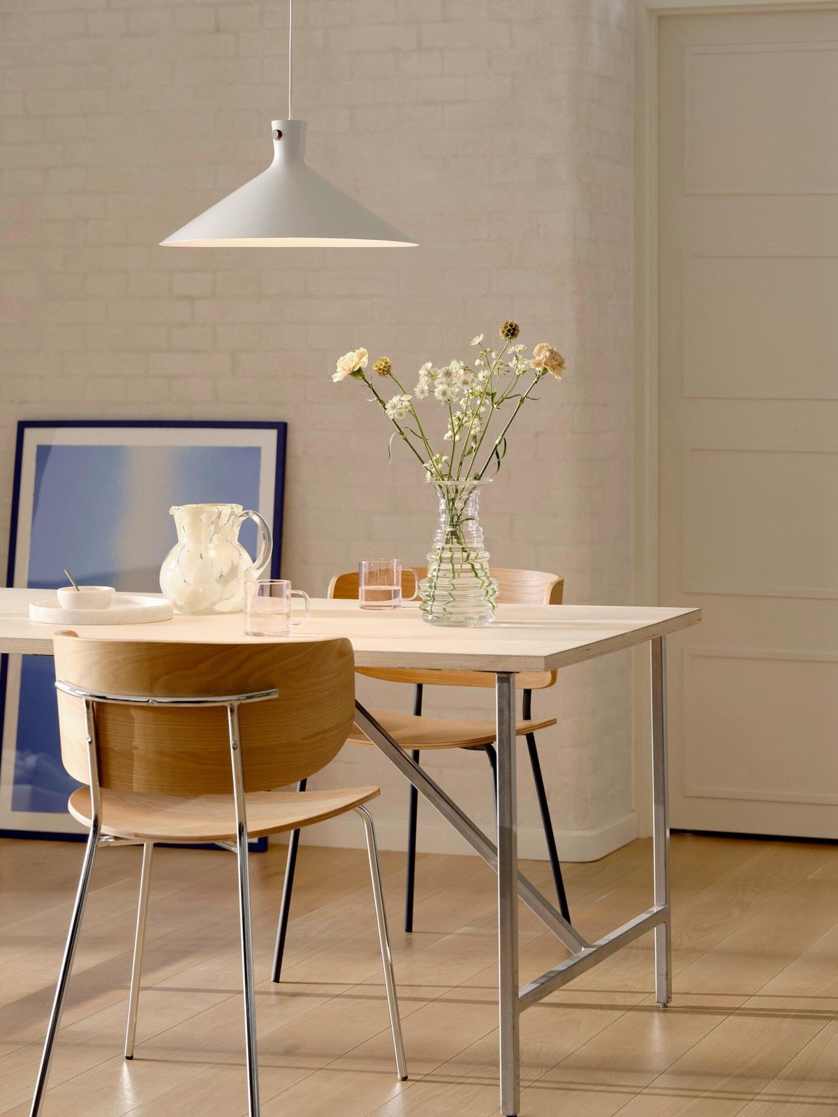 PENDELLEUCHTE Dorina 21.6 cm  - Weiß, Design, Metall (21.6cm) - Nordlux