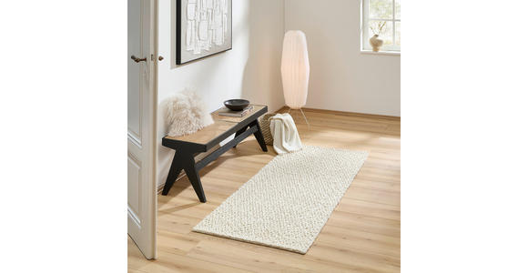 LÄUFER 80/200 cm  - Weiß, Natur, Textil (80/200cm) - Linea Natura