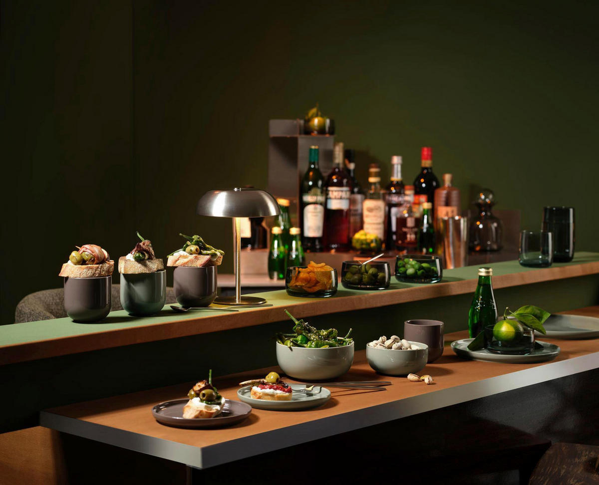 DESSERTTELLER Olivgrün coppa shiso  - Olivgrün, KONVENTIONELL, Keramik (21/1,5cm) - ASA