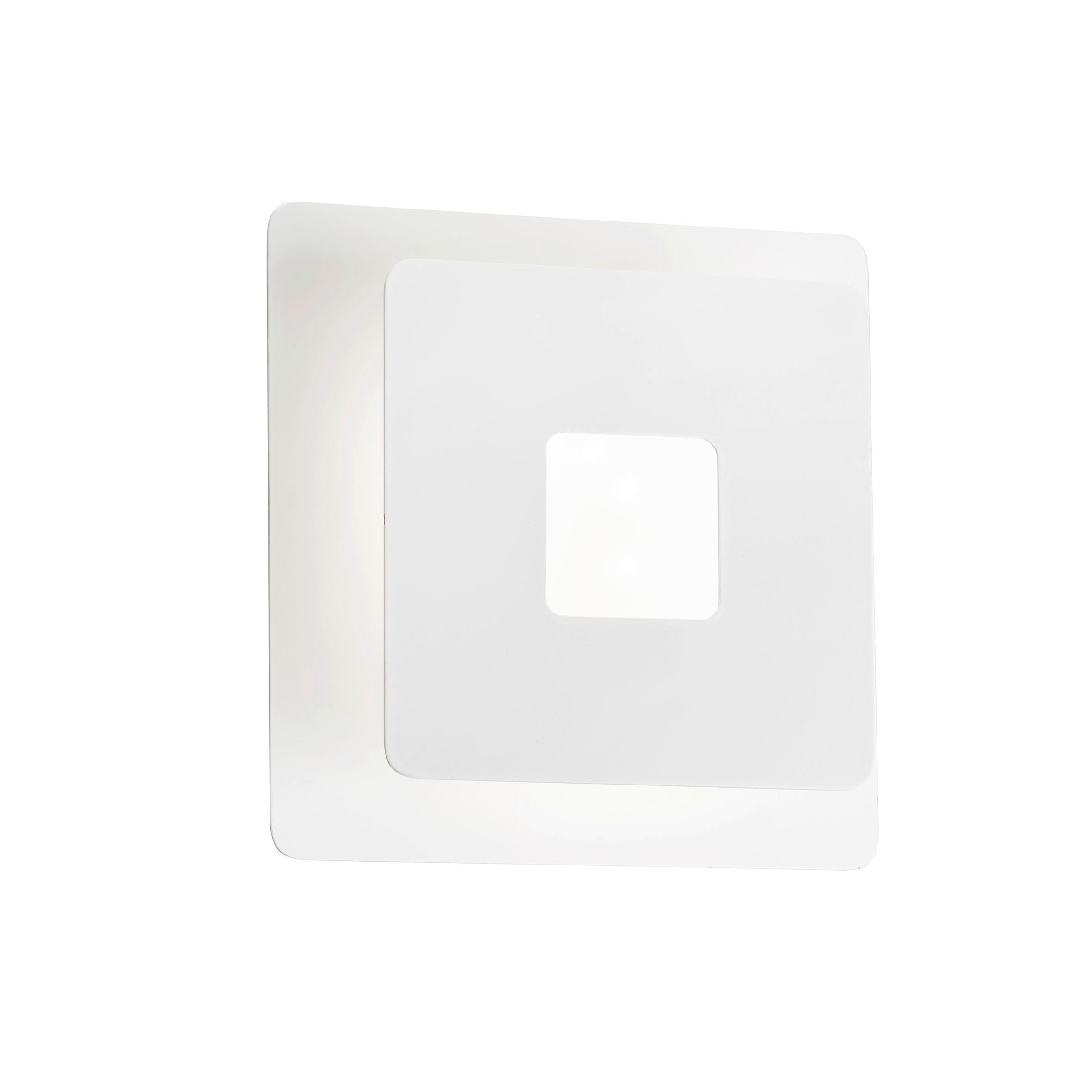 Fischer & Honsel Led-Wandleuchte Hennes Weiß 18x18 cm