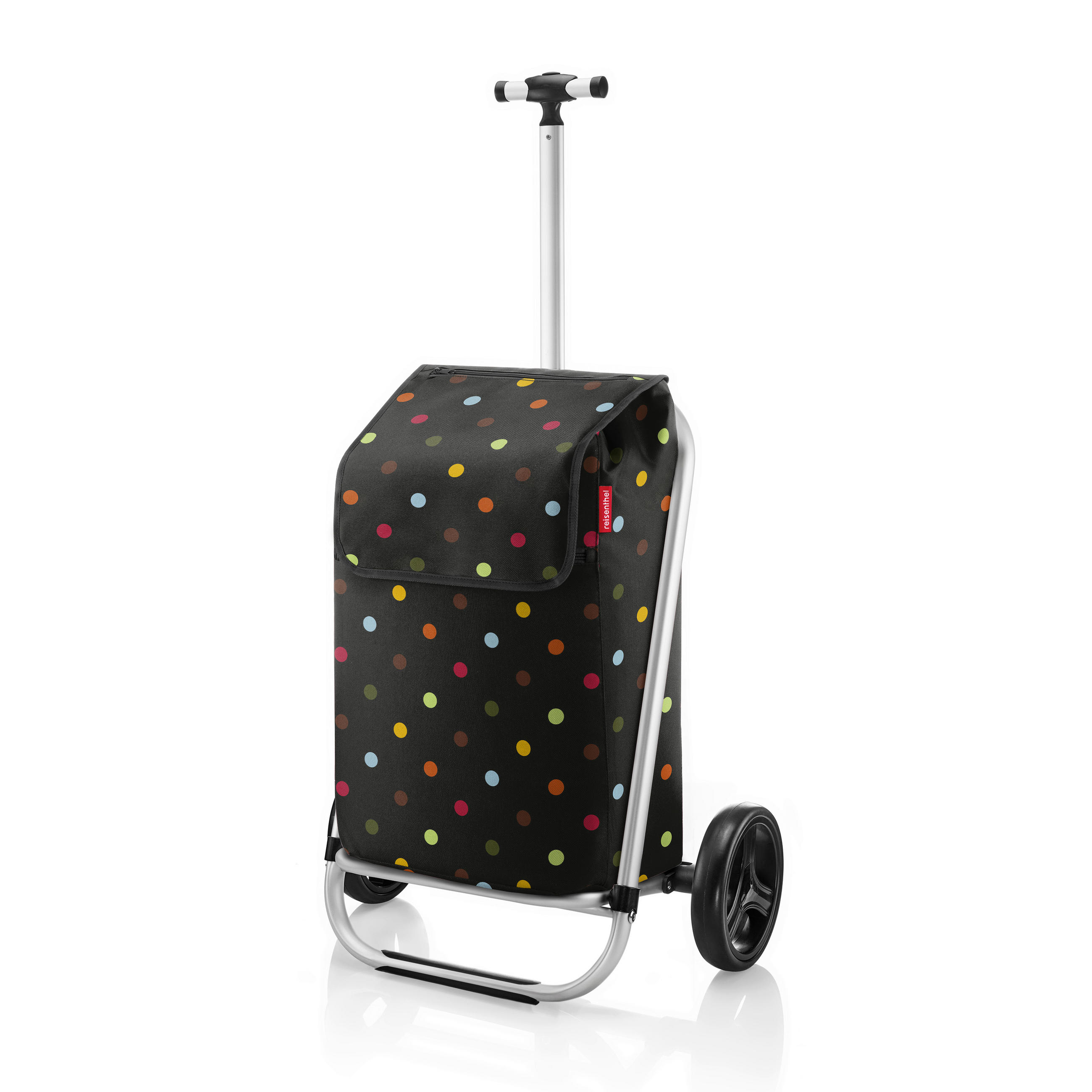 EINKAUFSTROLLEY Shopping trolley dots  - Multicolor/Schwarz, Basics, Kunststoff (48,5/100/33cm) - Reisenthel