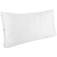KOPFPOLSTER 40/80 cm  Comfy Medium  - Weiß/Grün, Basics, Kunststoff/Textil (40/80cm) - Sleeptex