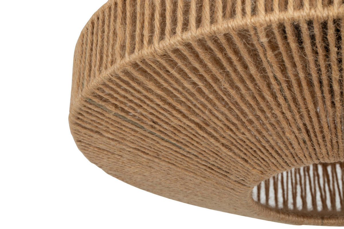 HÄNGELEUCHTE 40/17,5 cm   - Naturfarben, Design, Textil/Metall (40/17,5cm) - Collet's Monde