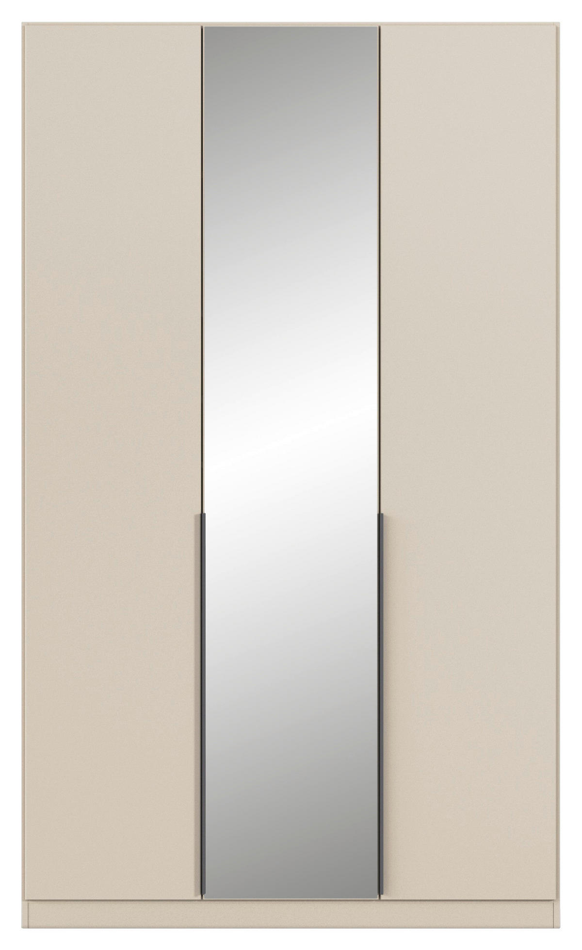 GARDEROB MED GÅNGJÄRN 136/229/54 cm 3-dörrar - champagne/grå, Modern, metall/trämaterial (136/229/54cm) - Rauch Möbel