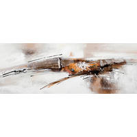 ULJENA SLIKA  150/55 cm       - bijela/smeđa, Design, drvo/tekstil (150/55cm) - Monee