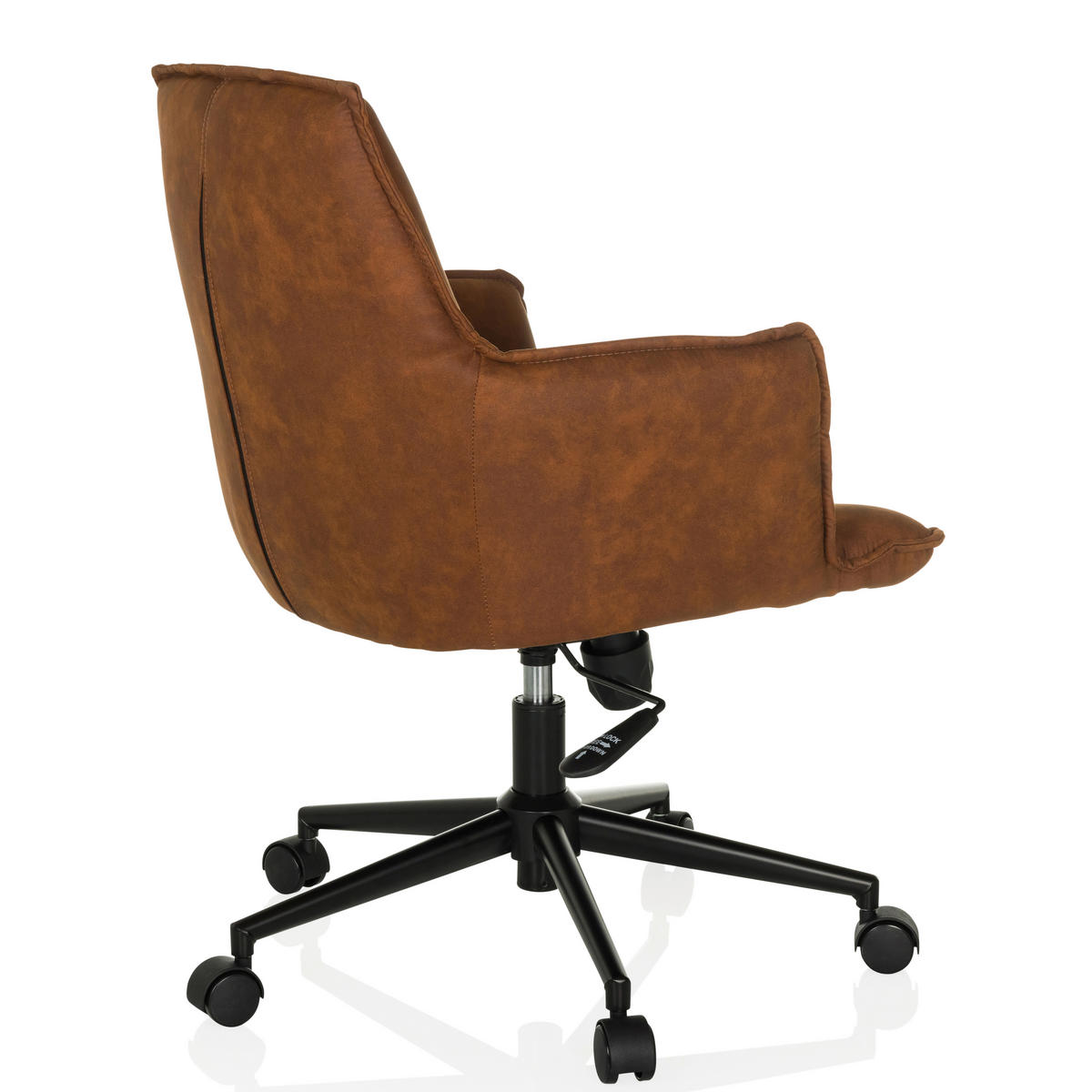 DREHSTUHL Braun  - Schwarz/Braun, MODERN, Kunststoff/Textil (54/85/70cm) - MID.YOU