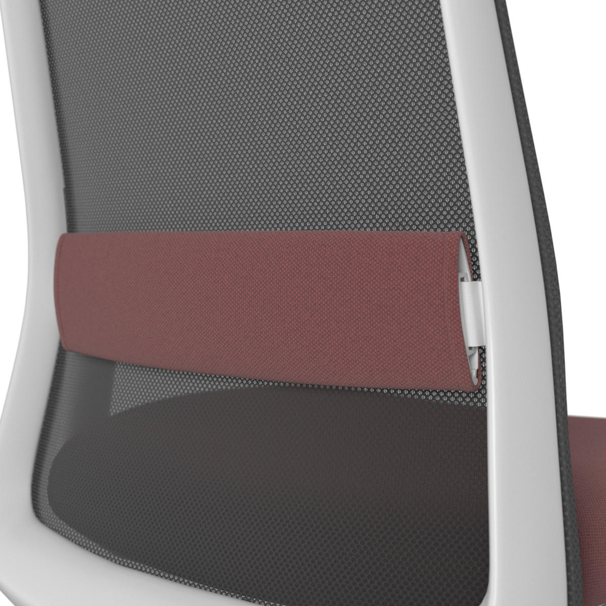 DREHSTUHL Schwarz, Weiß, Beere  - Beere/Schwarz, MODERN, Kunststoff/Textil (70/103-115/70cm)