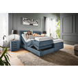 BOXSPRINGBETT 160/200 cm  in Blau  - Blau, KONVENTIONELL, Holz/Textil (160/200cm) - Dieter Knoll