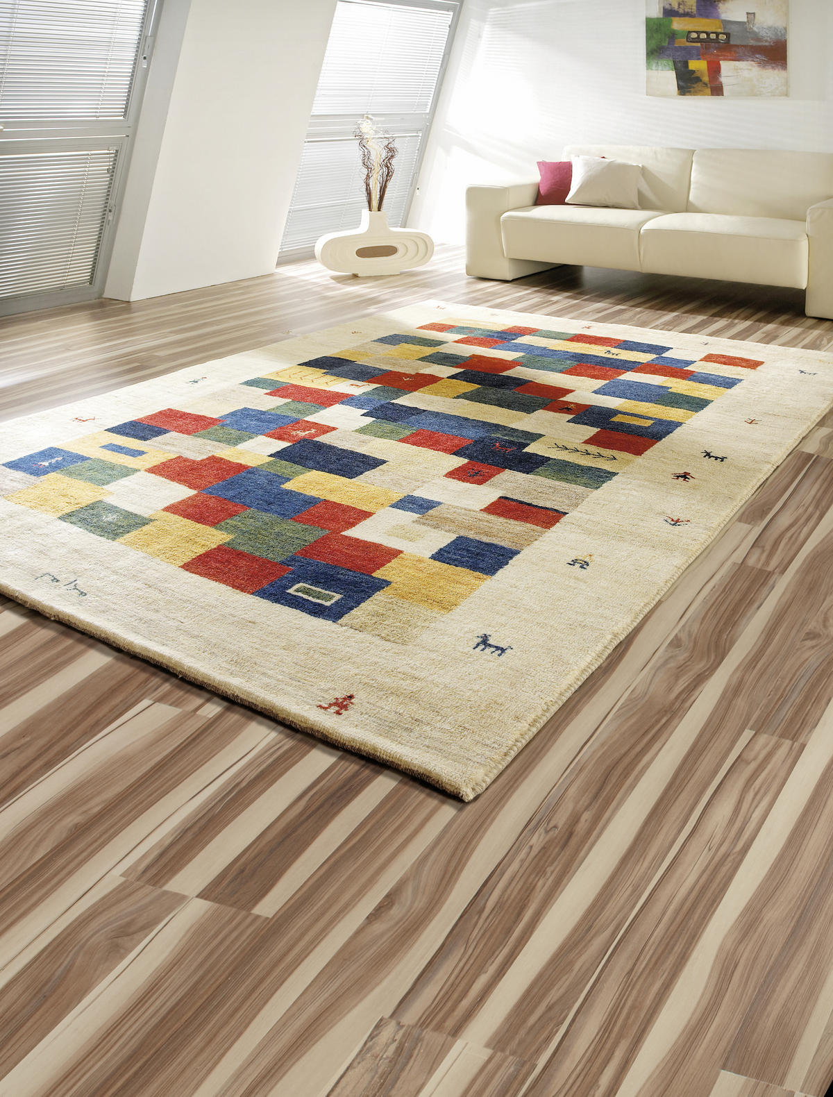 ORIENTALISK MATTA 80/125 cm Oase  - multicolor/cremefärgad, Lifestyle, textil (80/125cm) - Cazaris