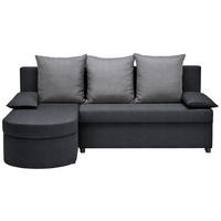 ECKSOFA in Webstoff Anthrazit, Dunkelgrau  - Dunkelgrau/Anthrazit, Trend, Textil (159/196cm) - Ti'me