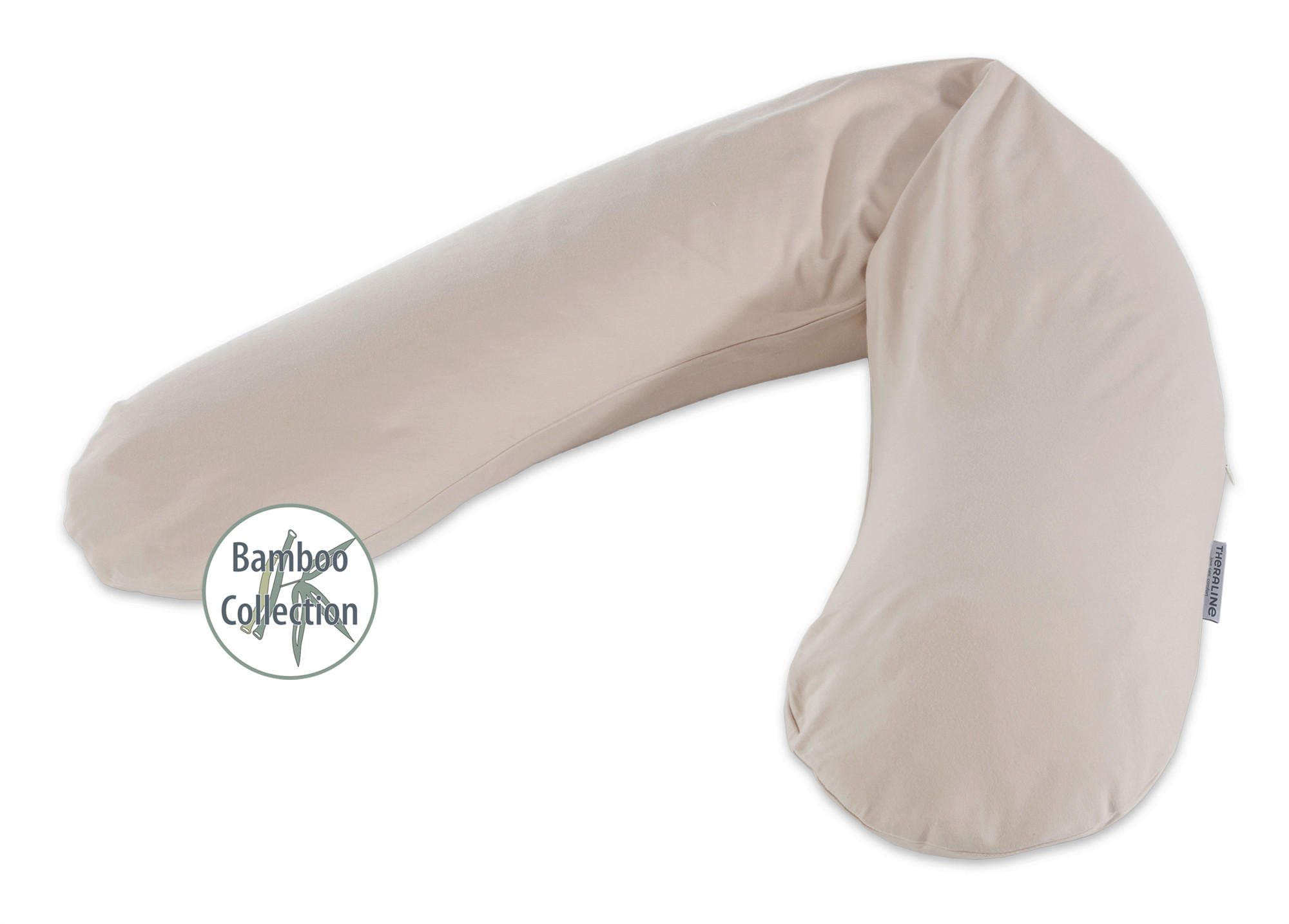 STILLKISSEN Bamboo Collection  190/40 cm  - Greige, Basics, Textil (190/40cm) - Theraline