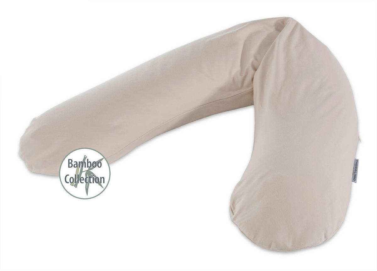 STILLKISSEN Bamboo Collection  190/40 cm  - Greige, Basics, Textil (190/40cm) - Theraline