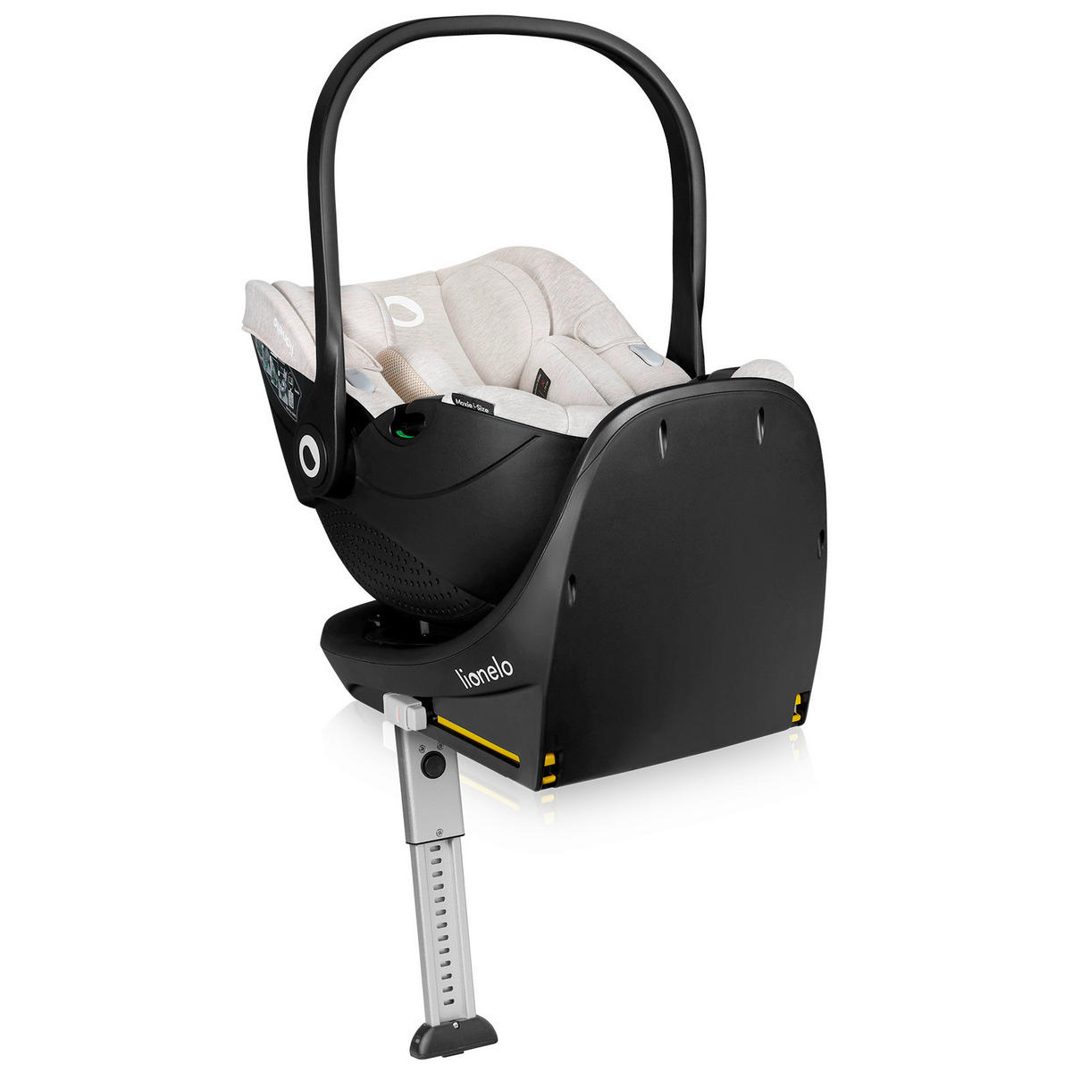 ISOFIXSTATION Moxie  - Beige, Basics, Naturmaterialien/Kunststoff (68/45,5/42cm) - Lionelo