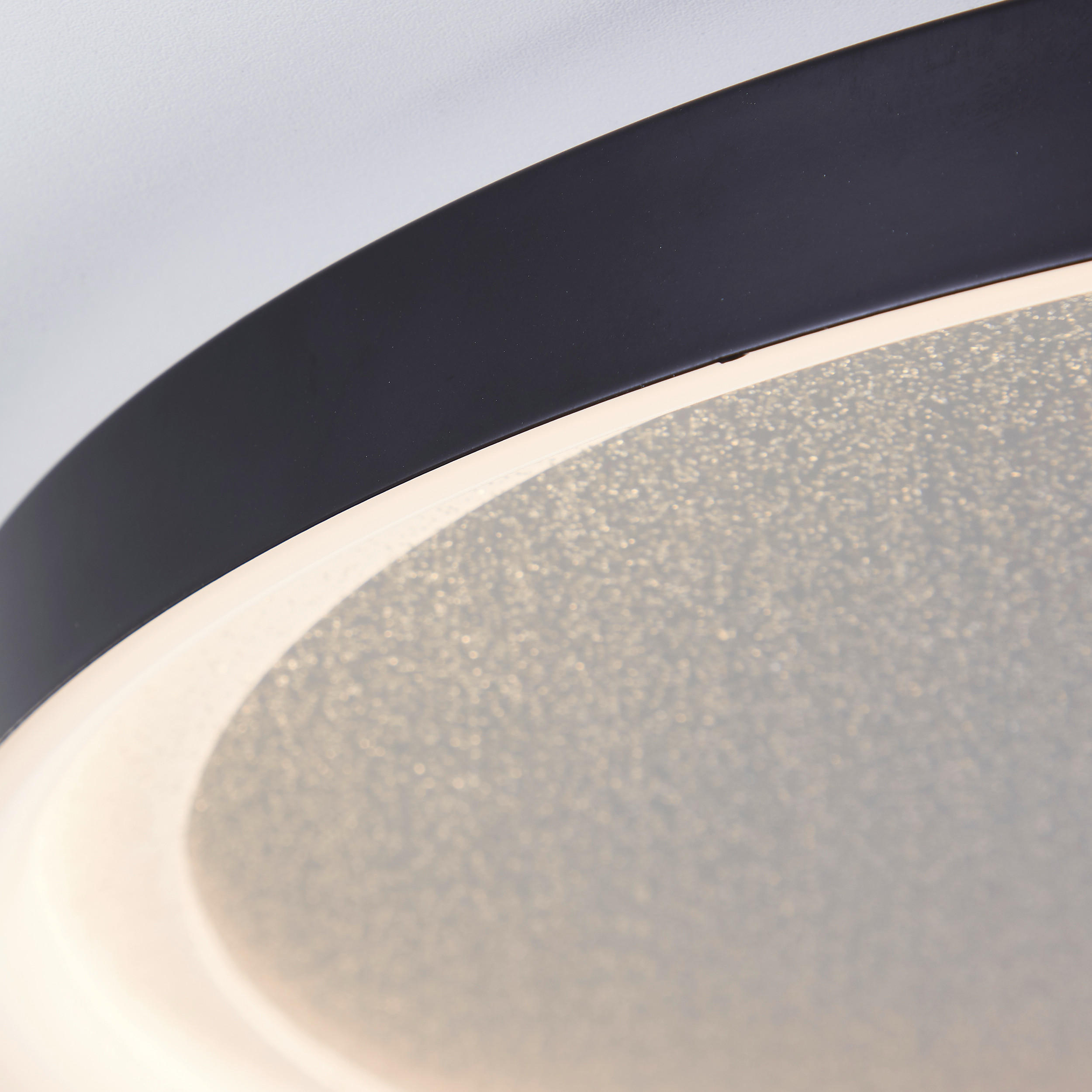 LED-DECKENLEUCHTE  42/4 cm    - Schwarz, Basics, Kunststoff/Metall (42/4cm) - Brilliant
