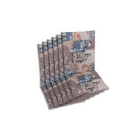 SESSELAUFLAGENSET Blätter  - Taupe/Blau, Basics, Textil (48/5/108cm)