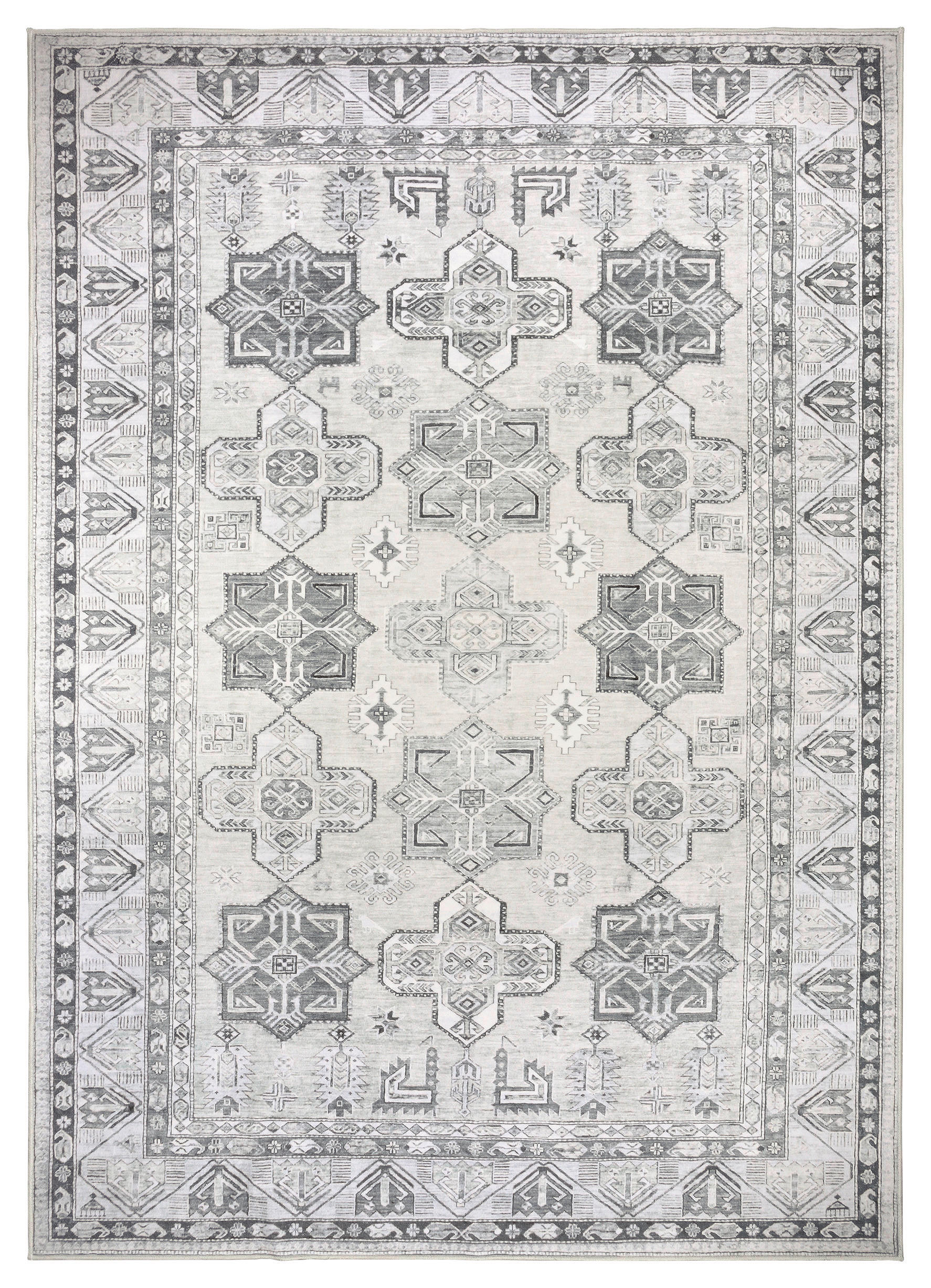 FLACHWEBETEPPICH 160/230 cm LIVING-CLASSIC Hellgrau, Greige  - Greige/Hellgrau, Design, Kunststoff/Textil (160/230cm) - Lindorug
