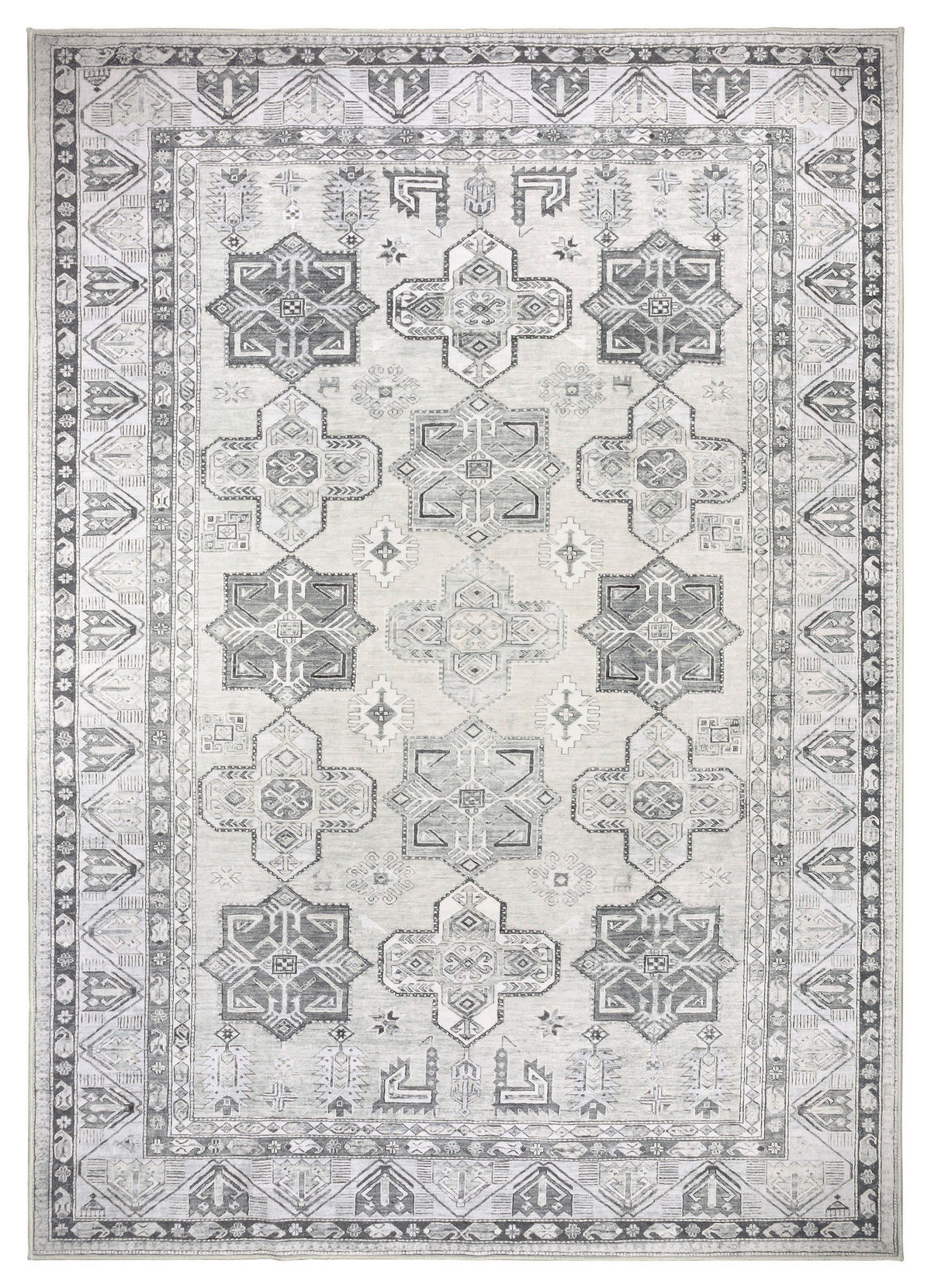 FLACHWEBETEPPICH 160/230 cm LIVING-CLASSIC Hellgrau, Greige  - Greige/Hellgrau, Design, Kunststoff/Textil (160/230cm) - Lindorug