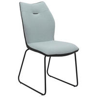STUHL - Dunkelgrau/Schwarz, Design, Textil/Metall (46/90,5/65cm) - Novel